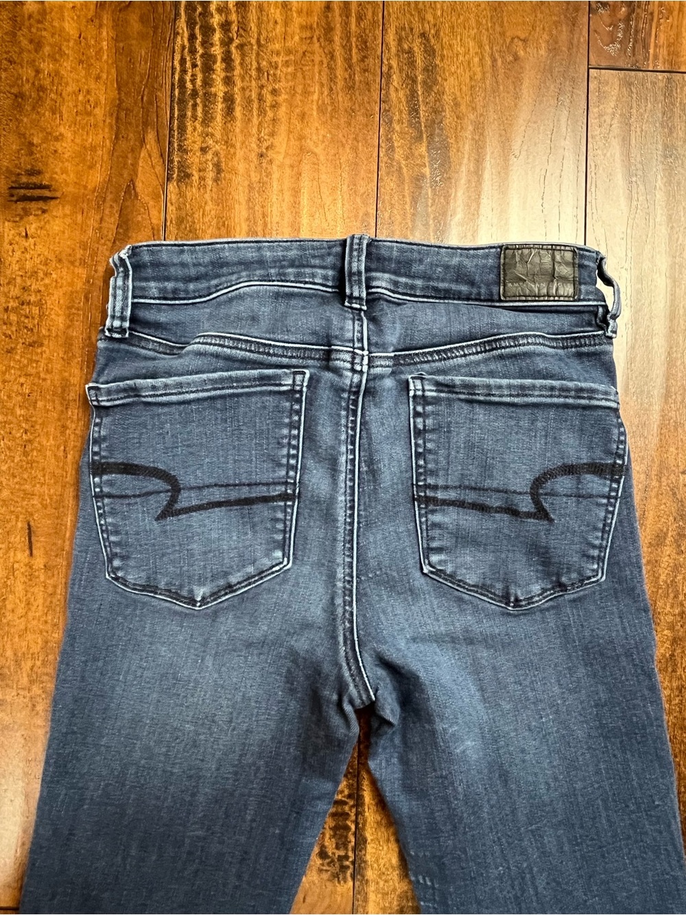 American Eagle Super Stretch Hi-Rise Jegging Blue Denim Women's Size 6 X-Long. - Picture 13 of 14